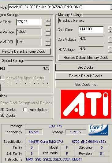 Radeon X1950 XTX 776/2286 МГц: 15917 3DMarks 2005 
