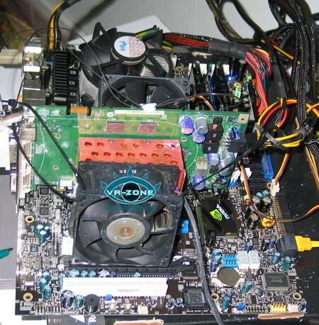 GeForce 8600 GTS вольтамод + процессорный кулер