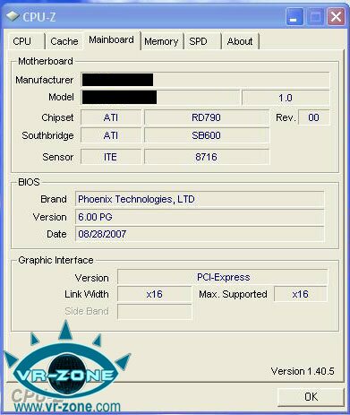 AMD Phenom X4, запущенный на RD790.