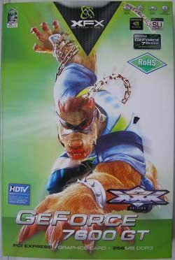 Коробка XFX GeForce 7600 GT 256MB DDR3 XXX Edition (PV-T73G-UGD3)