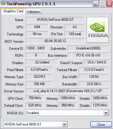 VVIKOO GeForce 8600 GT Turbo